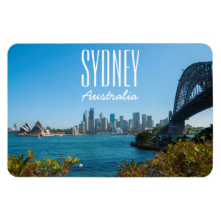 Sydney Harbour Bridge & Opera House Skyline Magnet