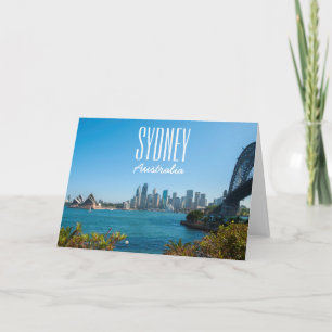 Sydney Harbour Bridge & Operahusets siluett Kort