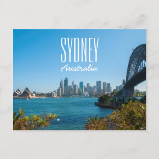 Sydney Harbour Bridge & Operahusets siluett Vykort