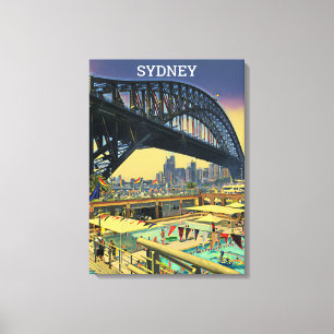 Sydney Harbour Bridge Travel print Canvastryck