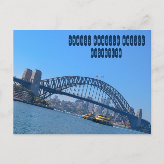 Sydney Harbour Bridge  Vykort (Framsida)