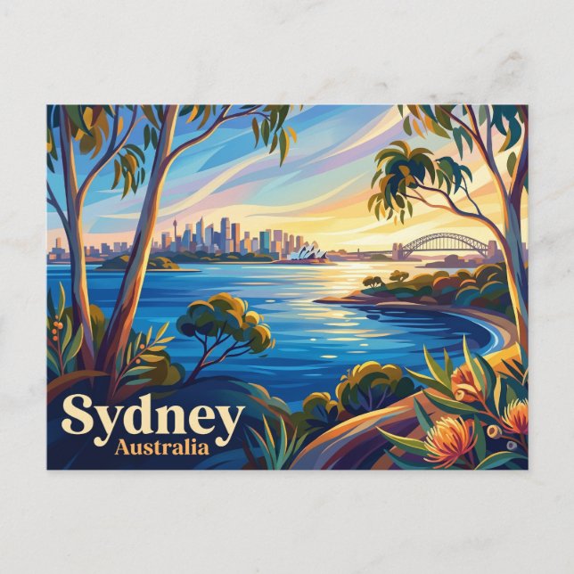 Sydney Harbour Nationalpark Australien Vykort (Framsida)