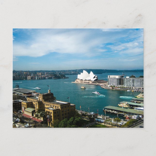 Sydney Harbour och Opera House - Postcard Vykort (Framsida)