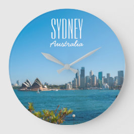 Sydney Harbour Opera House Skyline Australien Stor Klocka