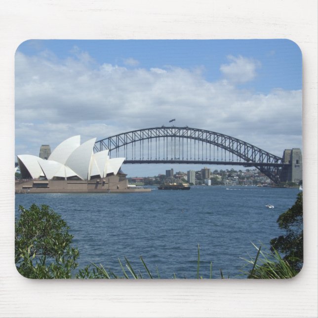 Sydney Harbour Skyline Mousepad Musmatta (Framsidan)