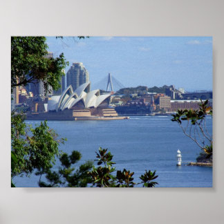 Sydney Harbours vy Poster