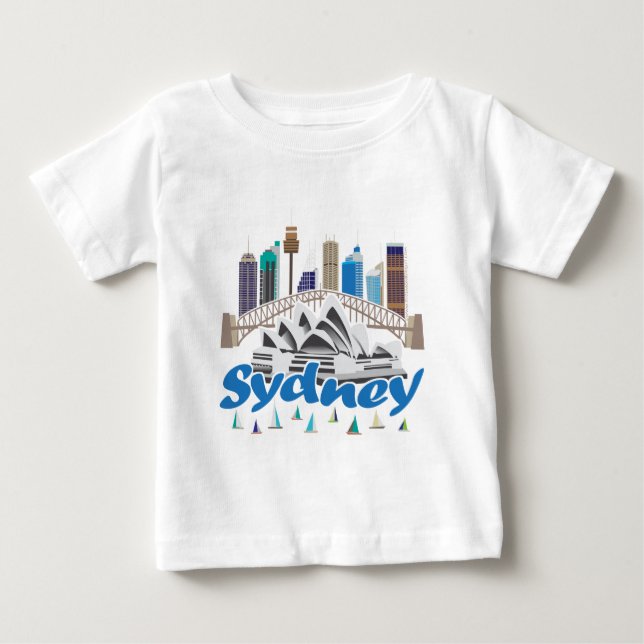 Sydney horisont t shirt (Framsida)
