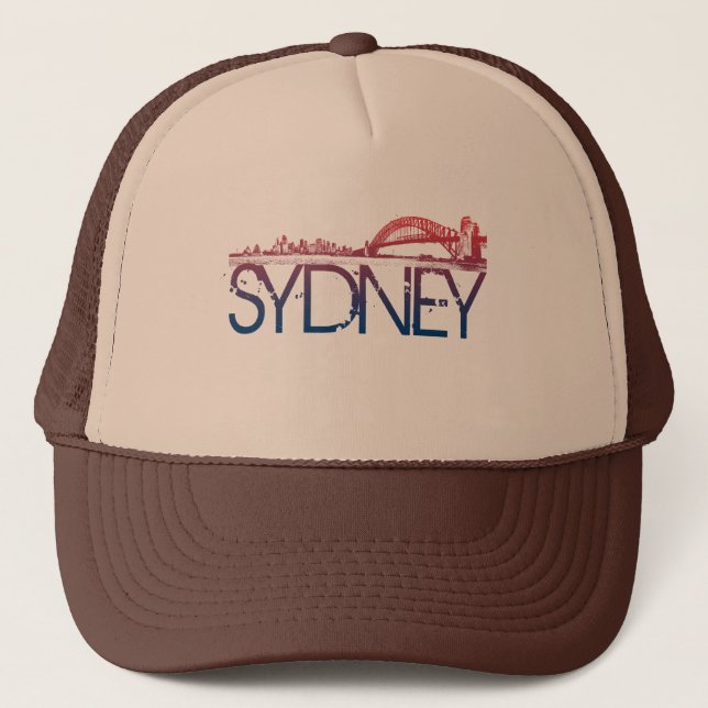Sydney horisontdesign truckerkeps (Framsida)
