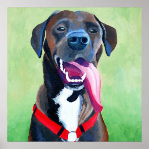 Sydney Hund Art Large Print Poster