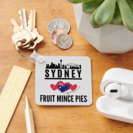 Sydney Kärlek Fruit Mince Paj Cityscape Nyckelring