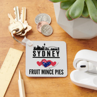 Sydney Kärlek Fruit Mince Paj Cityscape Nyckelring