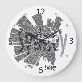 Sydney Karta Clock Stor Klocka