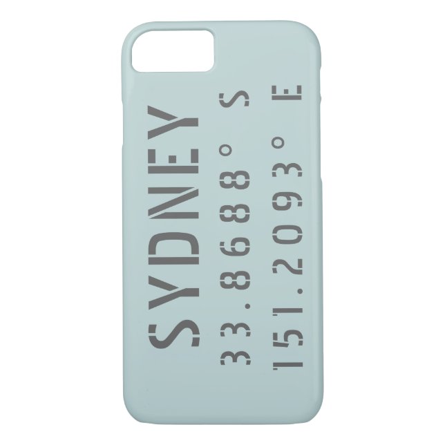 Sydney Latitude Longitud Case-Mate iPhone Skal (Baksida)