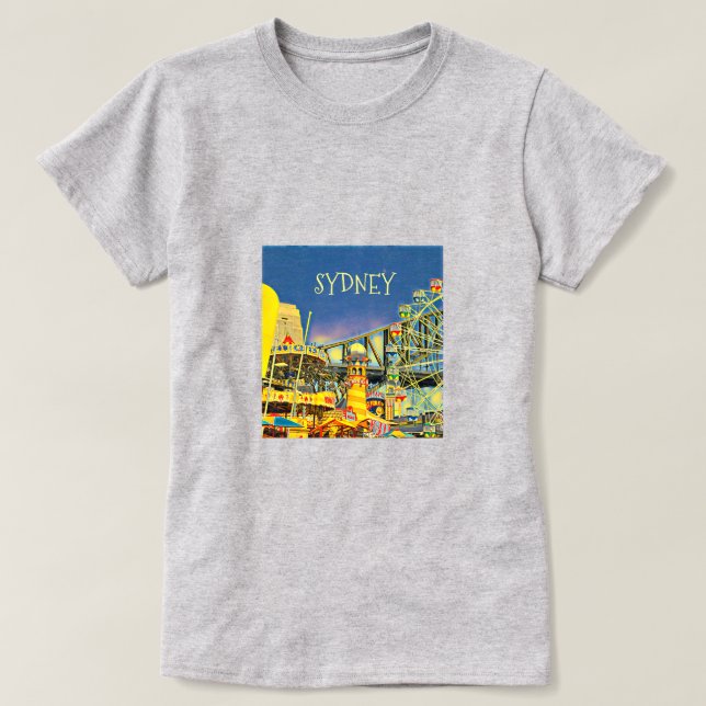 Sydney Luna Park roligt fair RESE art T Shirt (Design framsida)