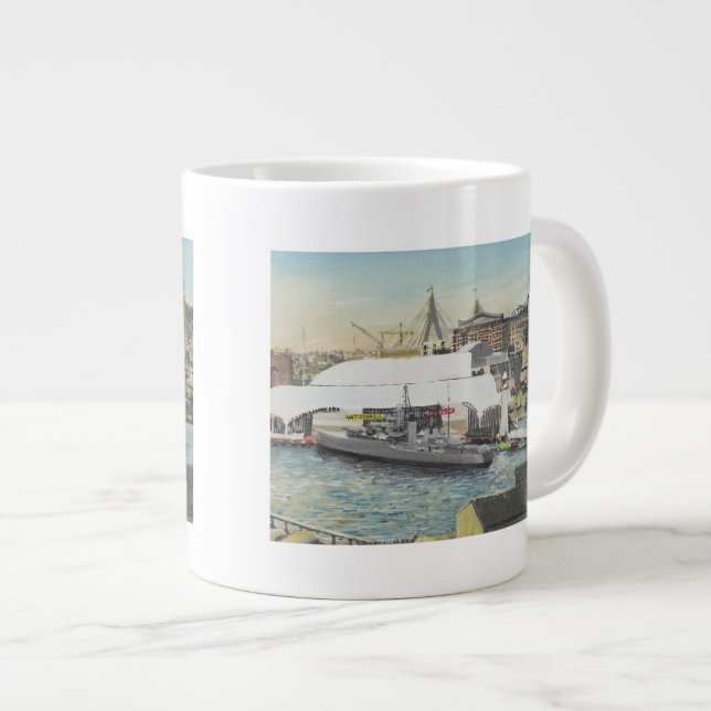 Sydney Maritime Museum från Hotel Balcony.1998 Jumbo Mugg (Framsida höger)