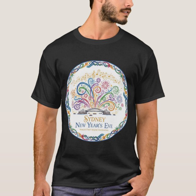 SYDNEY NEW YEARS EVE T SHIRT (Framsida)