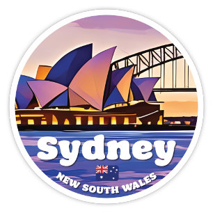 Sydney, NSW Australia Sticker Klistermärken