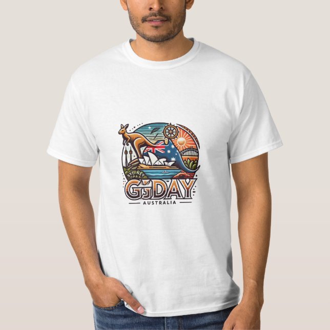 Sydney Opal Australien T-shirt (Framsida)