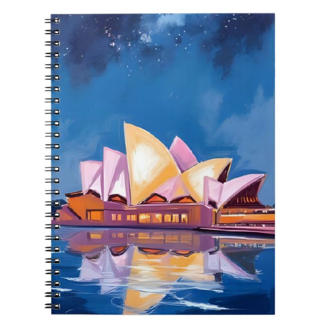 Sydney Opera House, Australia Painting Anteckningsbok (Framsidan)