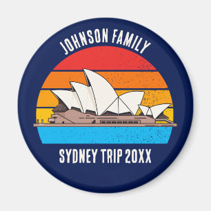Sydney Opera House Australia Resa Anpassningsbar B Magnet