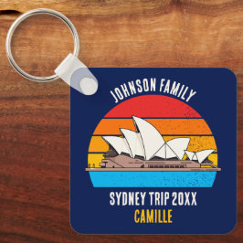 Sydney Opera House Australia Resa Anpassningsbar B Nyckelring