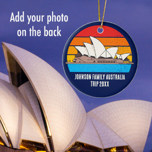 Sydney Opera House Australia Resa Anpassningsbar P Julgransprydnad Keramik