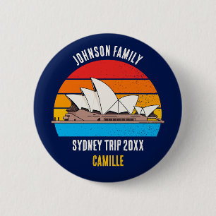 Sydney Opera House Australia Resa Custom Name Märk Knapp