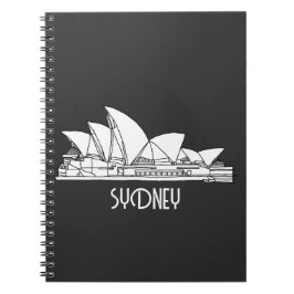 Sydney Opera House Australia teckning sketch Anteckningsbok