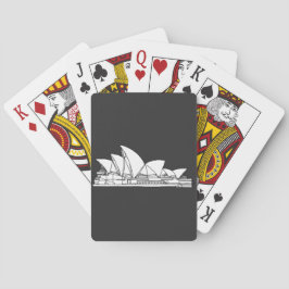 Sydney Opera House Australia teckning sketch Casinokort