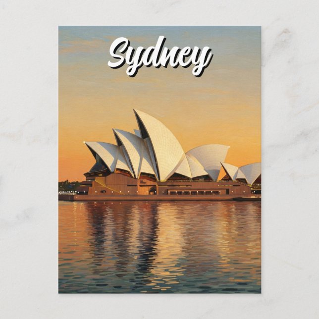 Sydney Opera House Australia Travel Vykort (Framsida)
