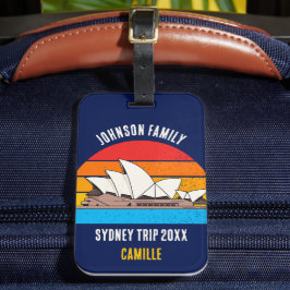 Sydney Opera House Australia Vacation Blue Bagagebricka