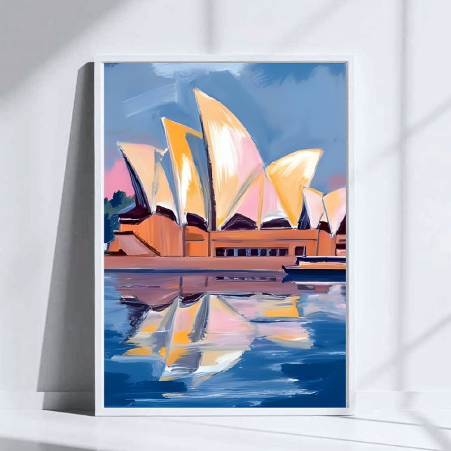 Sydney Opera House Australien Akvarell Poster (Skapare uppladdad)