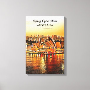 Sydney Opera House, Australien Canvastryck