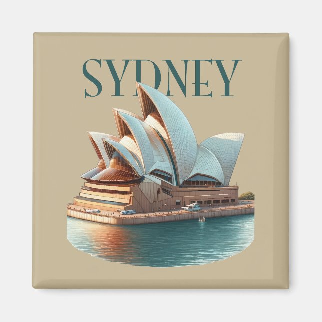 Sydney Opera House Australien Magnet (Framsidan)