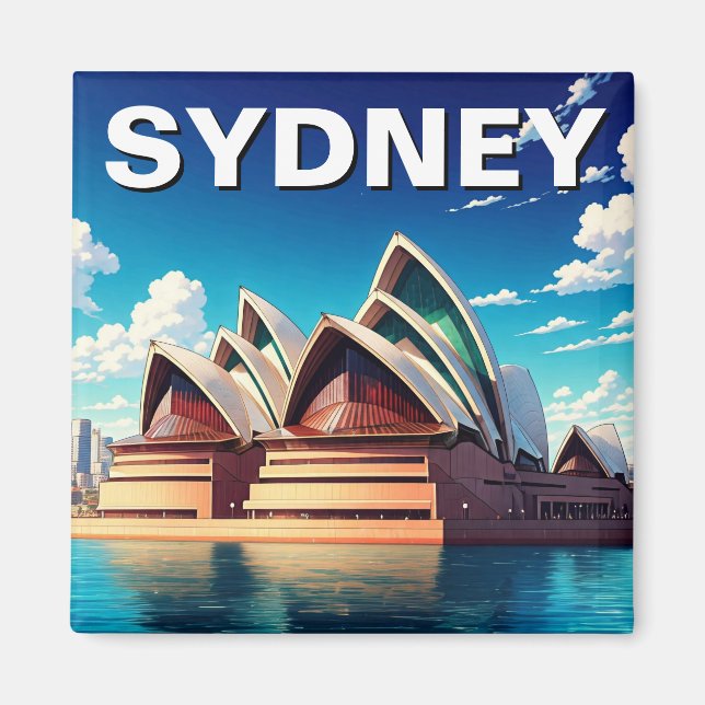 Sydney Opera House Australien Magnet (Framsidan)