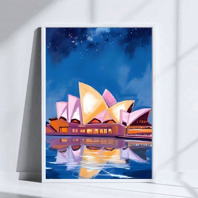 Sydney Opera House, Australien Målning Poster (Skapare uppladdad)