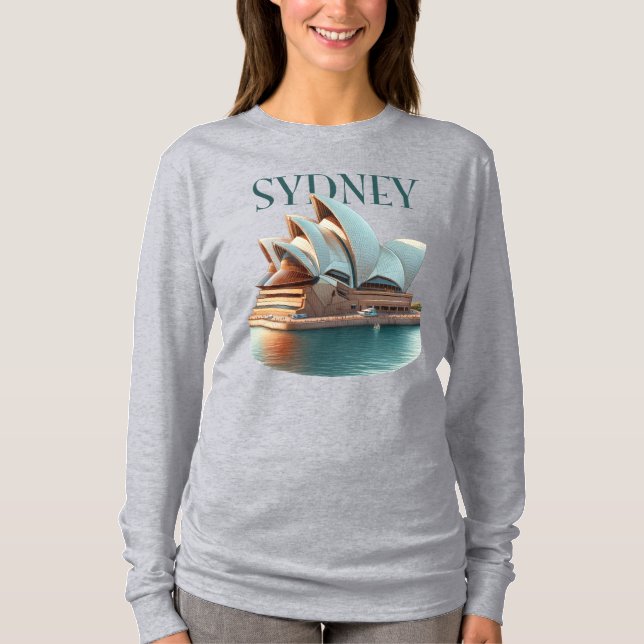Sydney Opera House Australien T Shirt (Framsida)