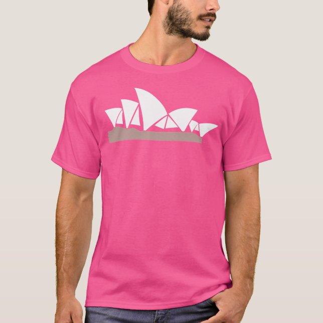 Sydney Opera House Australien T Shirt (Framsida)