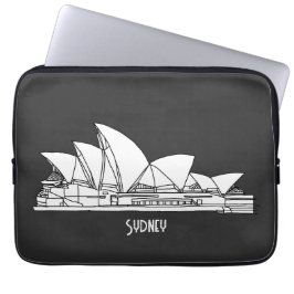 Sydney Opera House Australien teckning souvenir Laptop Fodral
