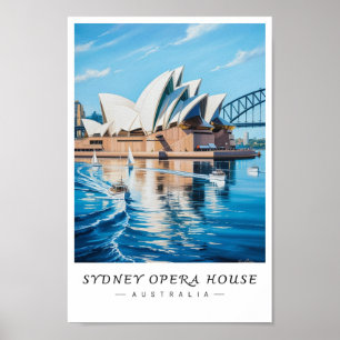 Sydney Opera House Australien Väggkonst