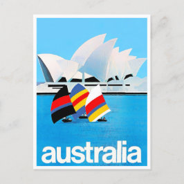 Sydney Opera House Australien vintage resor Vykort