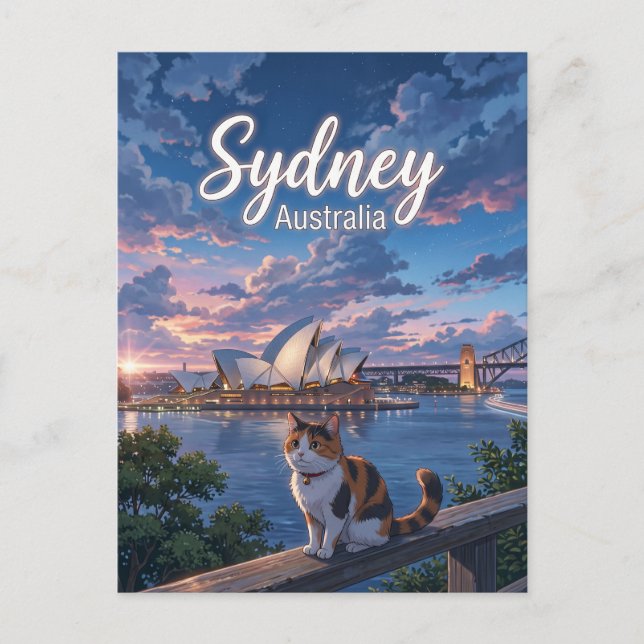 Sydney Opera House Australien Vykort (Framsida)