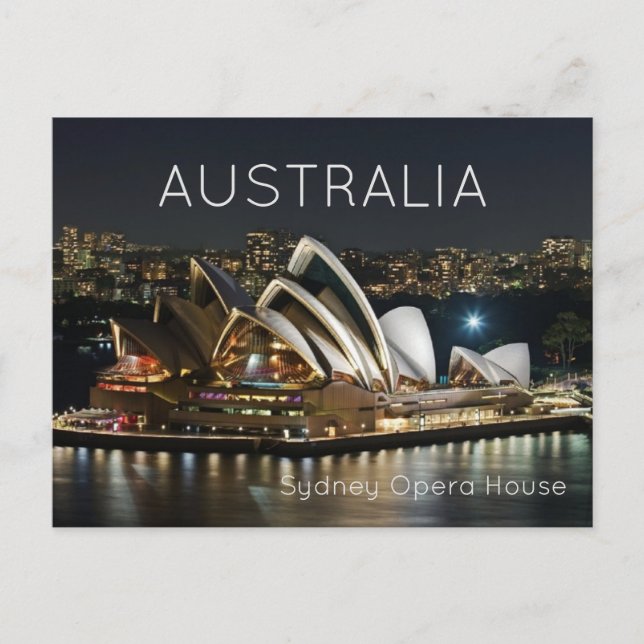 Sydney Opera House Australien Vykort (Framsida)