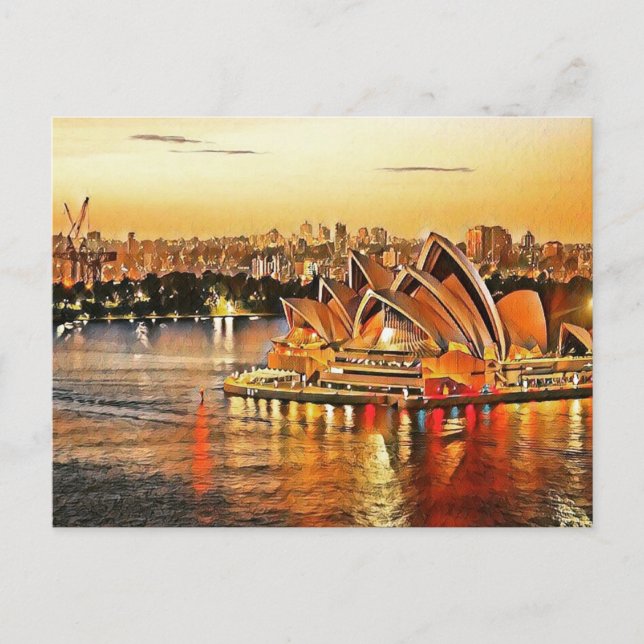 Sydney Opera House, Australien Vykort (Framsida)