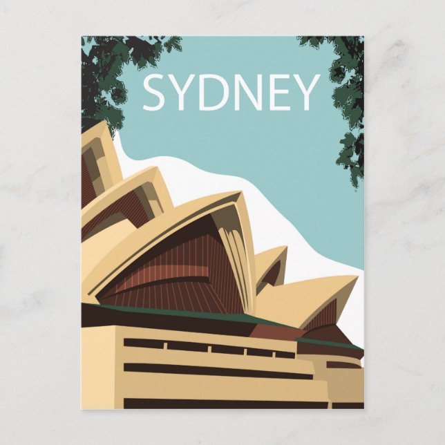 Sydney, Opera House, Australien Vykort (Framsida)