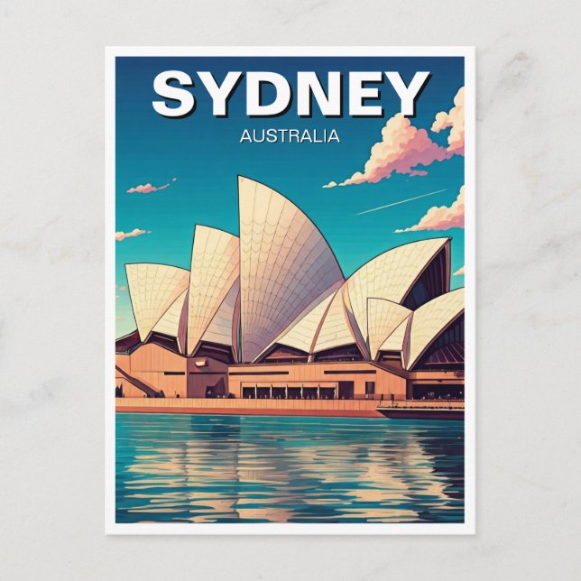 Sydney Opera House Australien Vykort (Framsida)