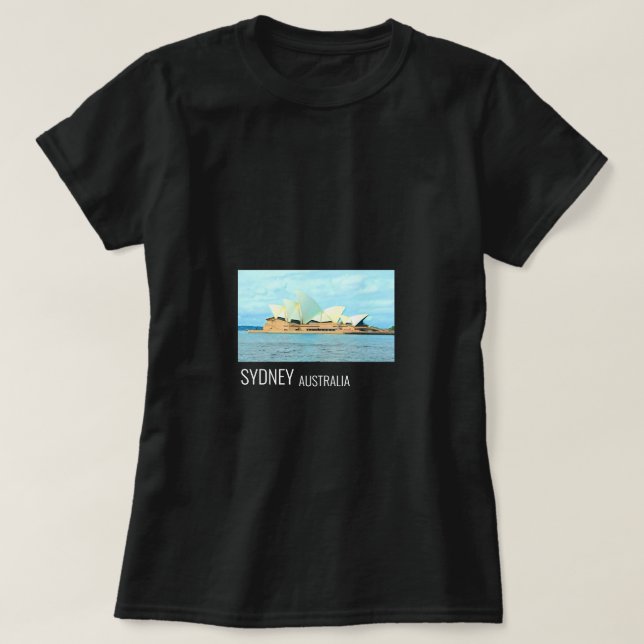 Sydney Opera House australiska resor T Shirt (Design framsida)