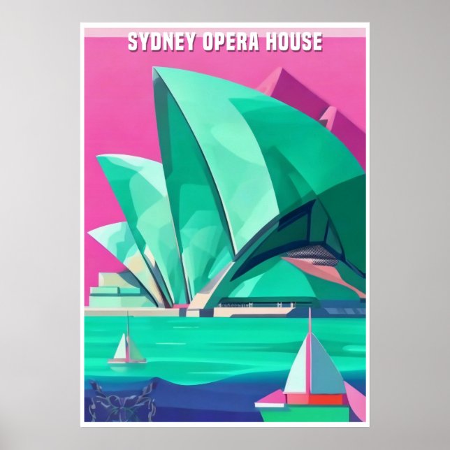 Sydney Opera House Autrialia Poster (Framsidan)