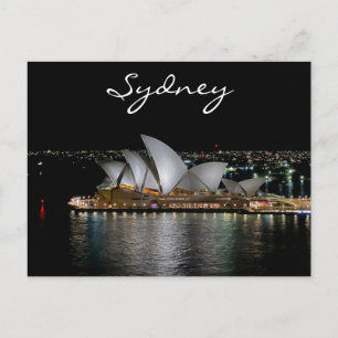 Sydney Opera House by Night, Australien, Photo Vykort