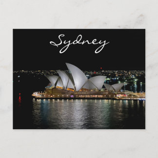 Sydney Opera House by Night, Australien, Photo Vykort
